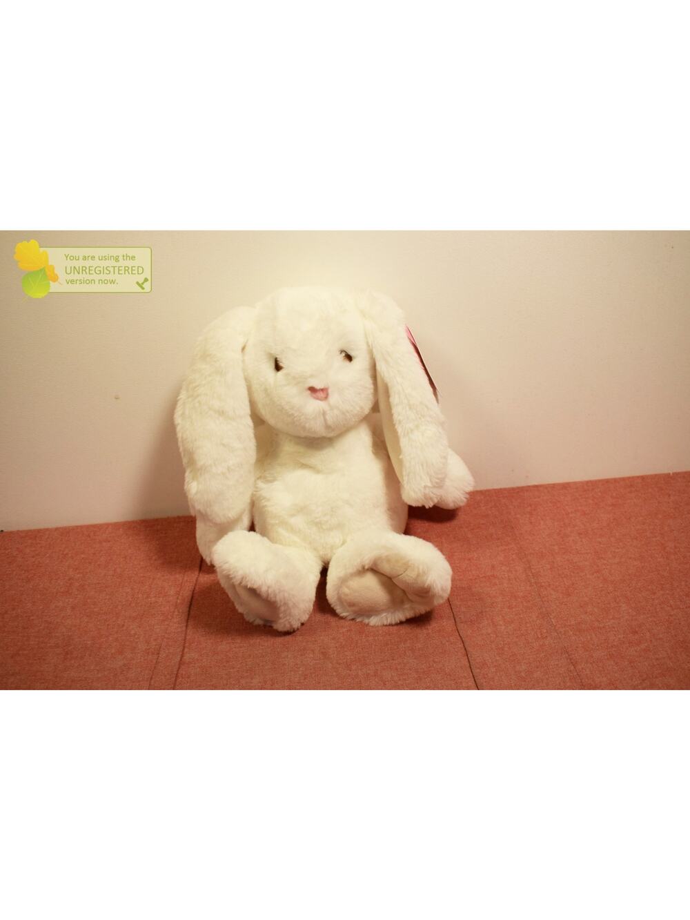 Gigglescape 11'' White Bunny Stuffed Animal